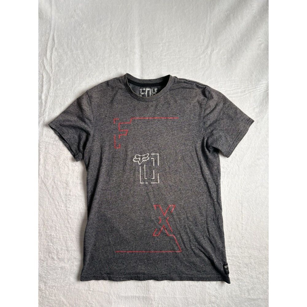 Fox Racing Grey Short Sleeve Stained Shirt Men's Small Premium *